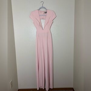 Deep v neck jump suit